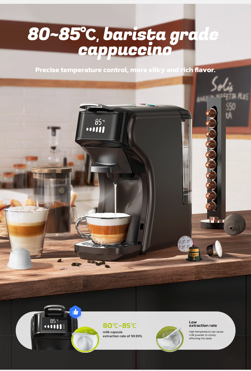 Stoorlic 6in1 Capsule Coffee Machine