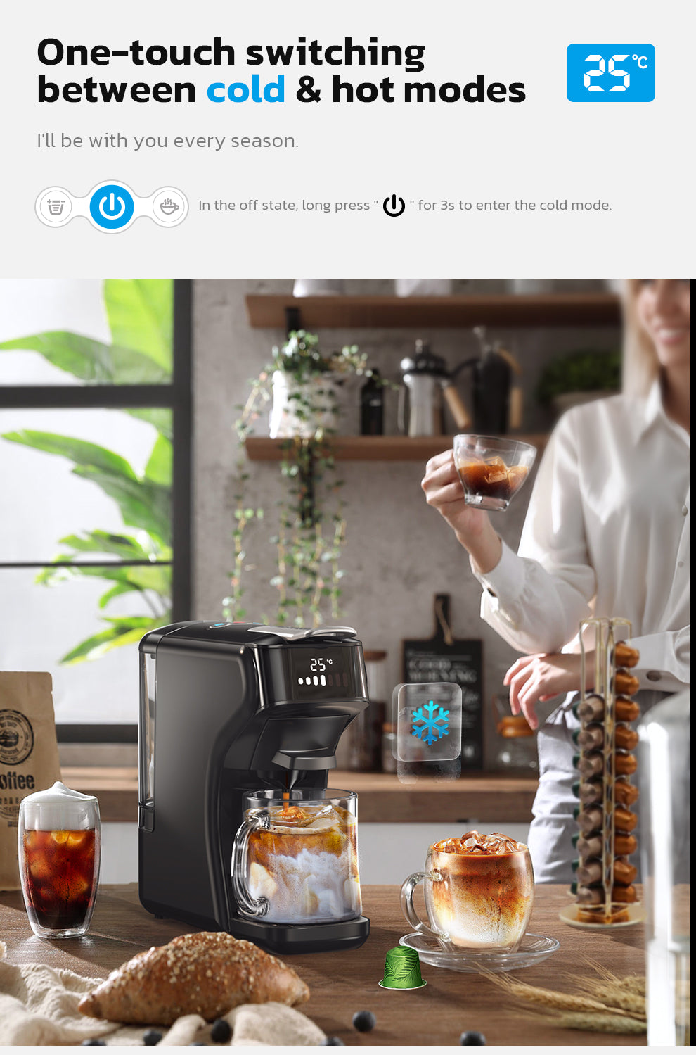 Stoorlic 6in1 Capsule Coffee Machine