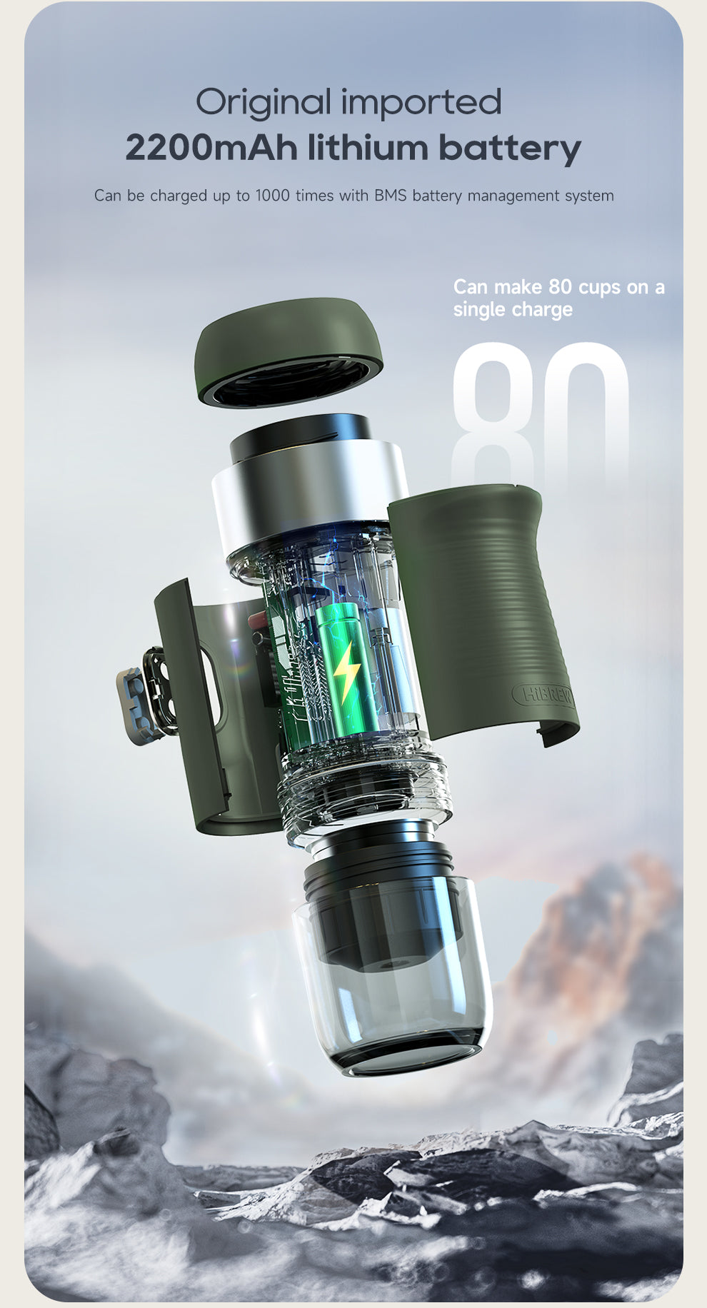 Rechargeable Portable Coffee Maker